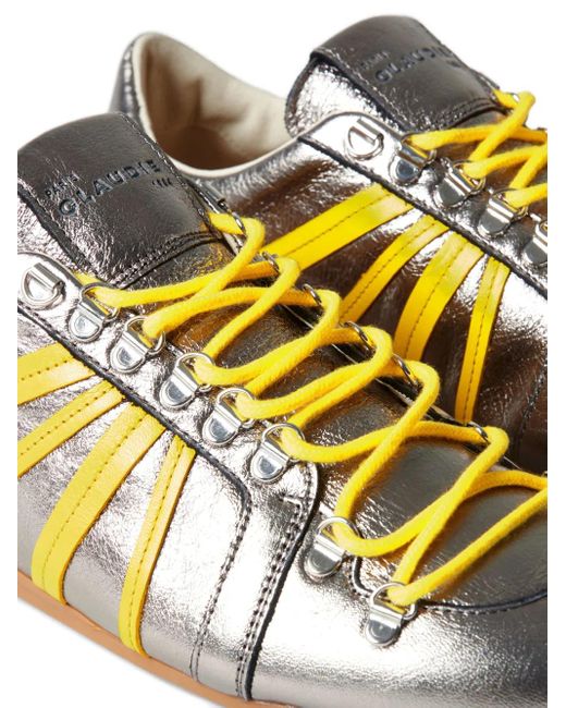 Claudie Pierlot Yellow Gestreifte Sneakers