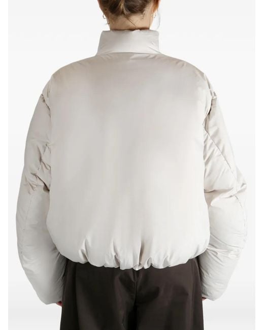 Amomento White Veste Zippée À Col Montant