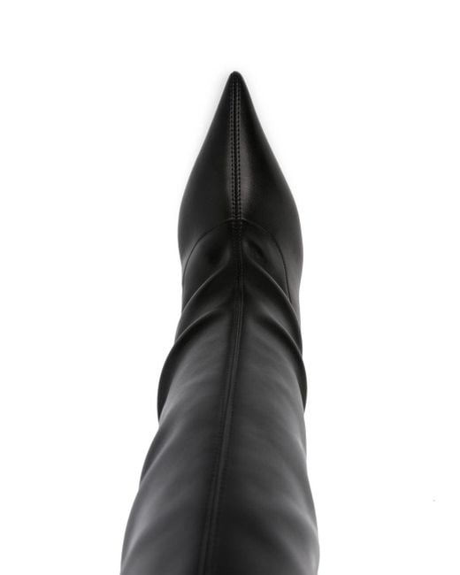 Casadei Black Blade 100mm Thigh-high Boots