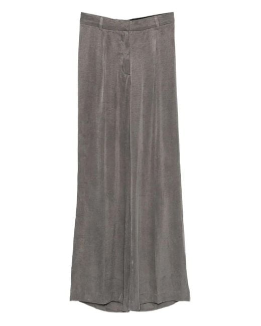 Officine Generale Gray Palazzo Trousers