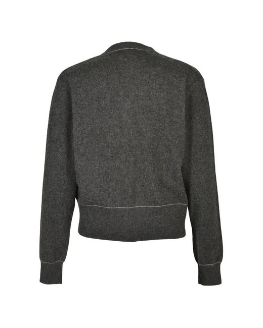 MASU Black Cardigan À Boutonnière for men