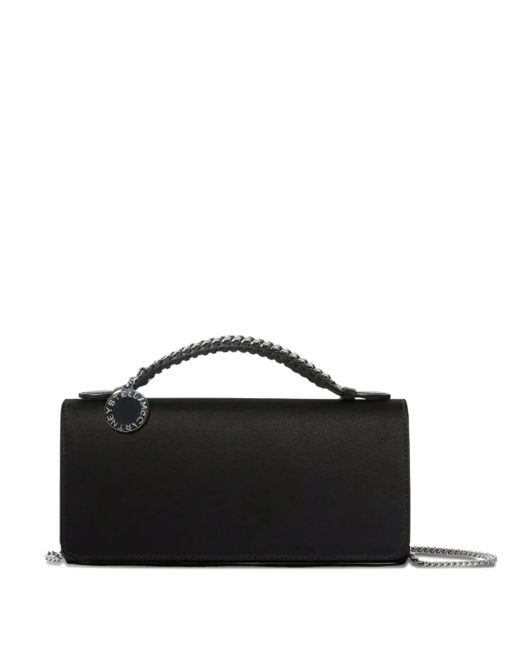 Clutch Falabella Con Manico Intrecciato di Stella McCartney in Black