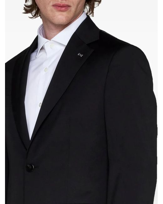 D4.0 Blue Notched-Lapels Single-Breasted Suit for men