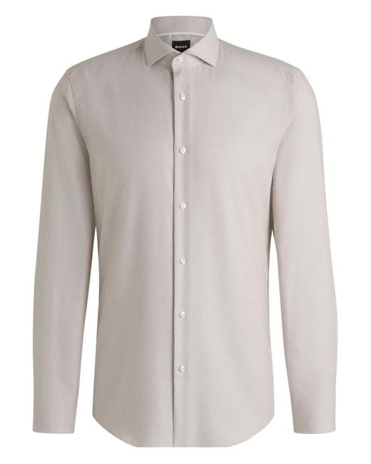 Boss Gray Long-Sleeve Shirt for men