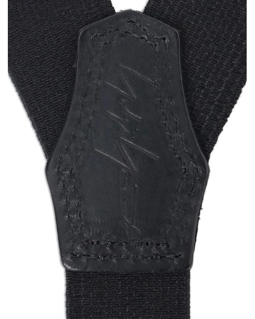 Yohji Yamamoto White Woven Suspenders for men
