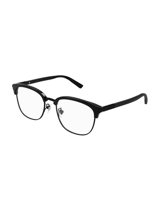 Gucci Black Rectangle-Frame Glasses for men