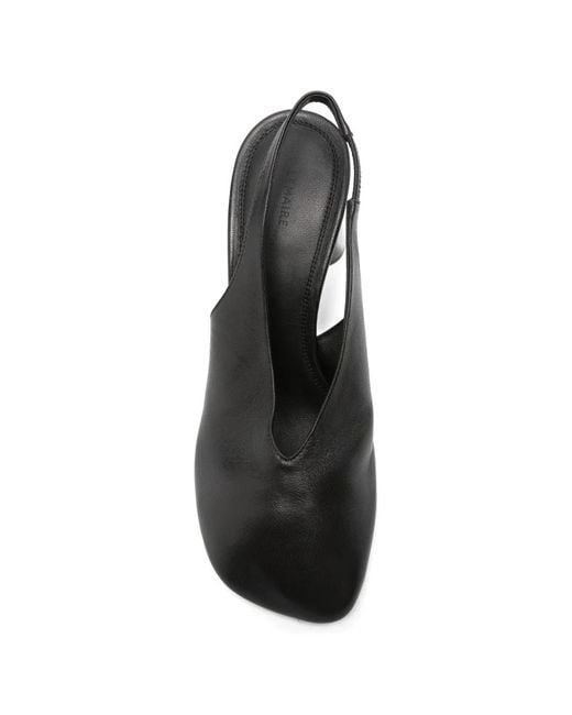 Lemaire Gray Glove Slingback Pumps