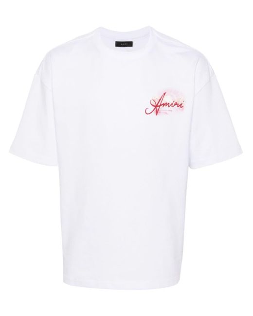 Amiri White Paradise Cotton T-shirt for men