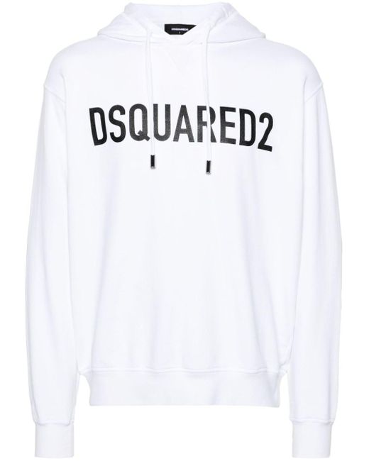 DSquared² Hoodie mit Logo-Print in White für Herren