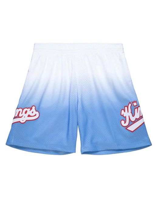 Mitchell & Ness Blue "Nba Sacramento Kings 1985" Fadeaway Swingman Shorts for men