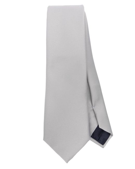 Cravate à empiècements Tagliatore pour homme en coloris Gray