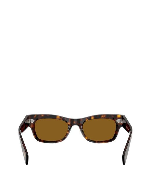 Oliver Peoples Brown Rectangle-Frame Sunglasses