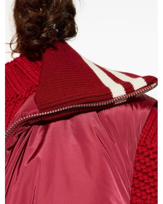 DSquared² Red Chevron-Knit Sweater for men