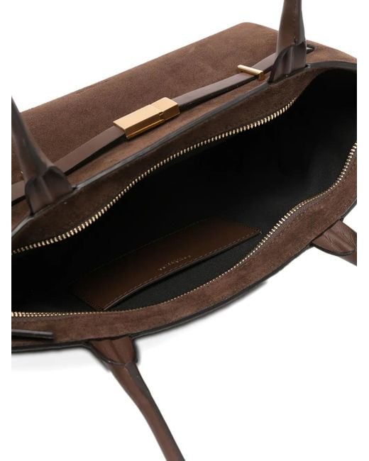 DeMellier London White New York Suede Tote Bag