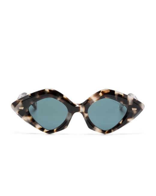 Cutler & Gross Gray Tortoiseshell-effect Oversize Sunglasses
