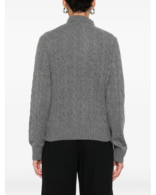 Polo Ralph Lauren Gray Cable Knit Pullover Sweater