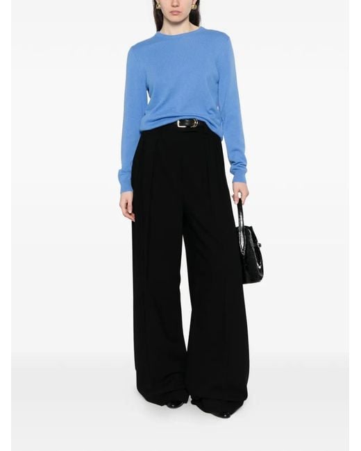 Bompard Blue Round-Neck Sweater