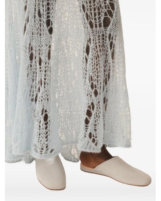 Fabiana Filippi White Suede Mules