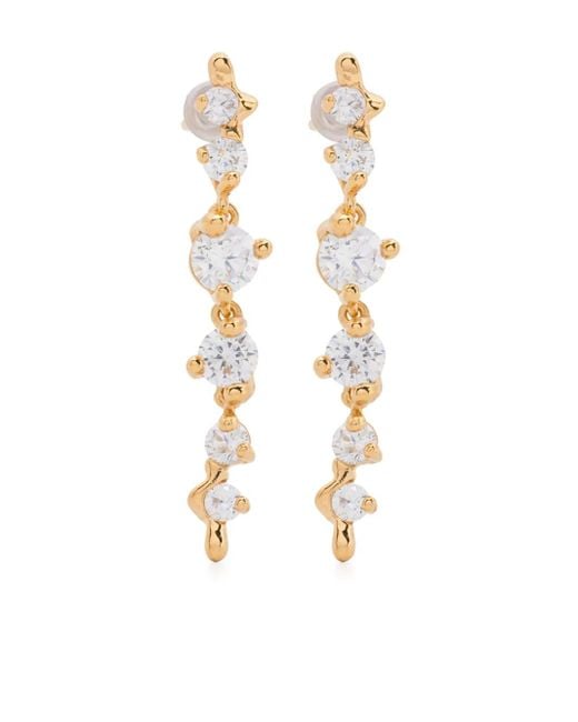 Maria Black White Medium Artic Earrings