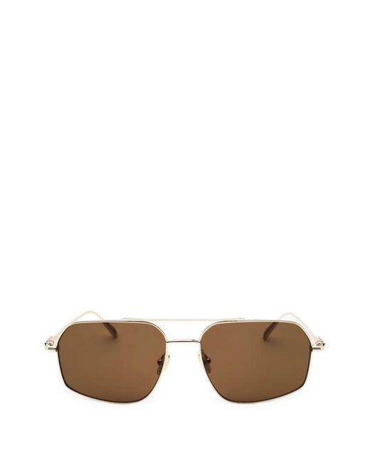 Ferragamo Eyewear Metallic Rectangular-Frame Sunglasses for men