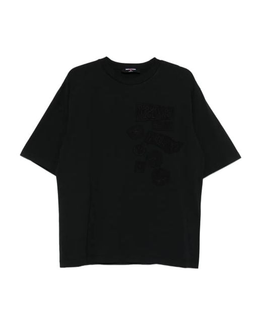 DSquared² Black Cotton T-Shirt for men