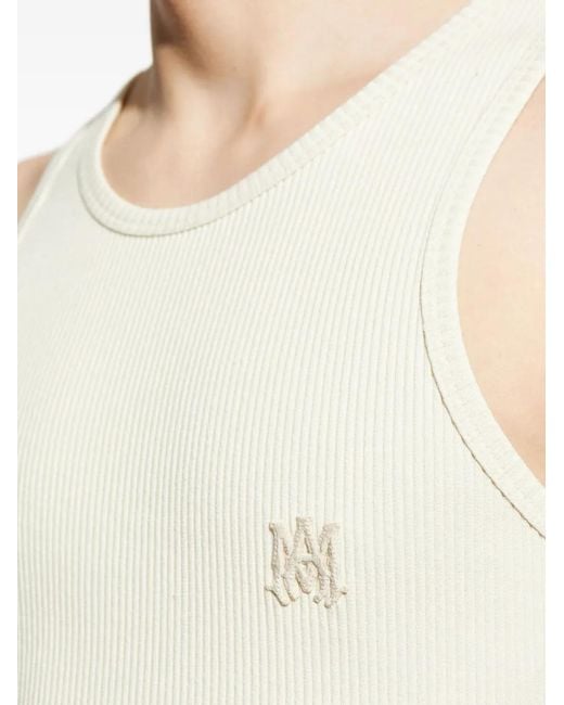 Amiri Natural Ribbed Sleeveless Top for men