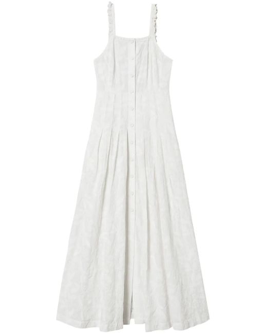 Twinset White Maxikleid mit Stickerei