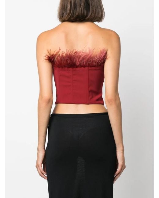Patrizia Pepe Red Printed Top