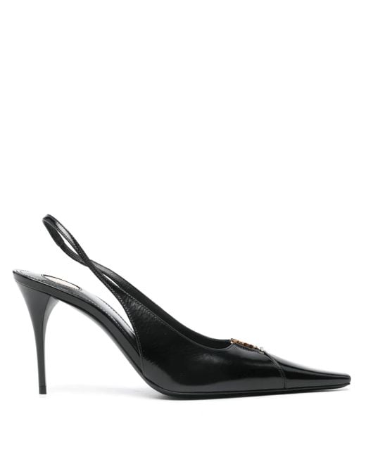 Saint Laurent Black 90Mm Babylone Breteuil Pumps