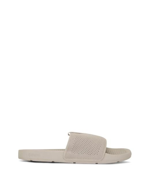 Swims White Mesh-Knit Logo-Tape Sandals for men