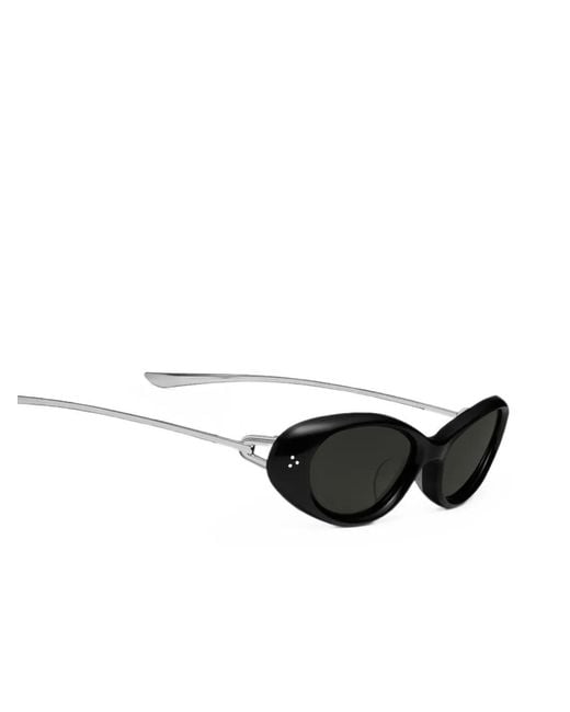 Gentle Monster Black Ora Oval-Frame Sunglasses