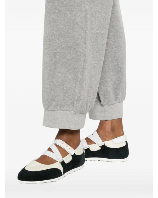 Suzie Kondi Gray Elasticated-Waist Trousers