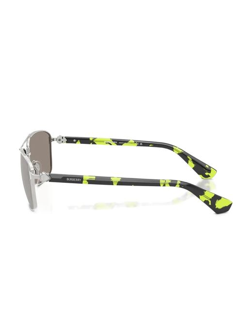 Burberry Gray Pilot-Frame Sunglasses for men