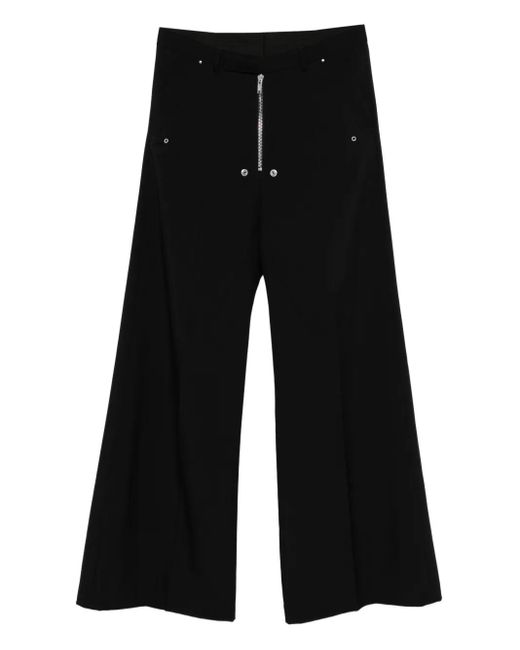 Rick Owens Black Virgin Wool Trousers for men