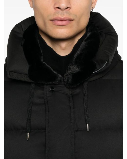 Herno Black Down Coat for men