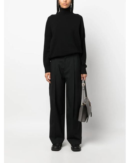 ARMARIUM Black Roll-Neck Fine-Knit Jumper