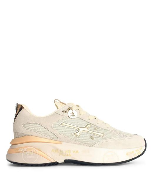 Premiata Moe Run スエード スニーカー Natural