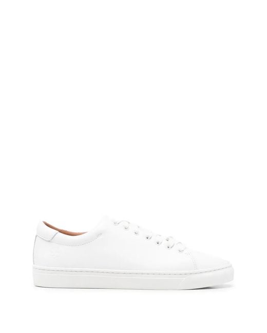 Timberland White Leather Sneakers for men