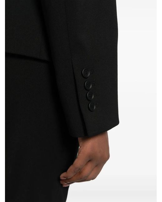 Off-White c/o Virgil Abloh Black Stretch-Wool Tailored Blazer