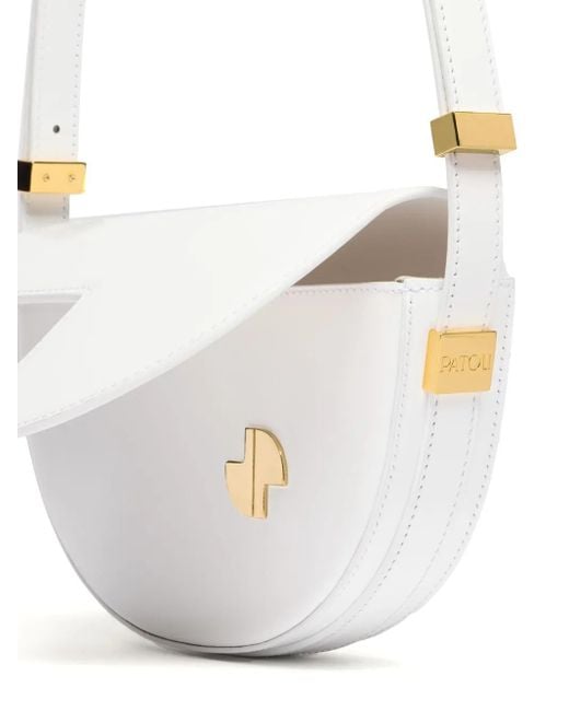 Patou White Le Petit Shoulder Bag
