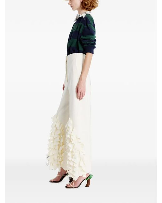 Pantalones Con Detalle Rectangular A.W.A.K.E. MODE de color White