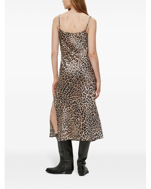 HUGO Natural Camisole-Kleid mit Leoparden-Print