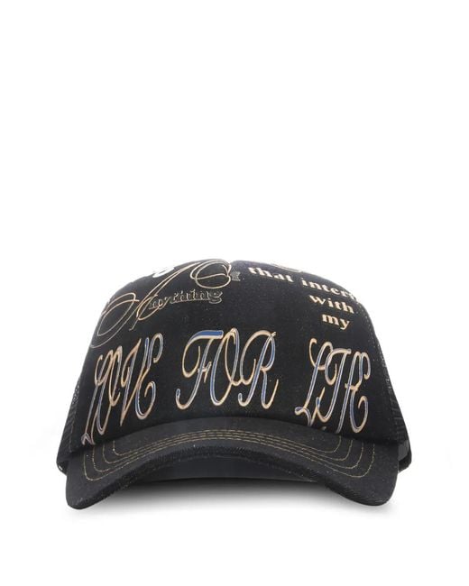 JUNGLES Black Graphic-Print Cap for men