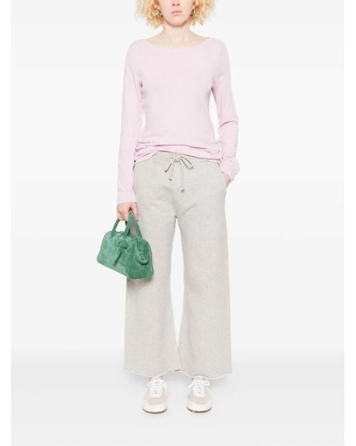Marc O' Polo Pink Boat-neck Long-sleeve Top