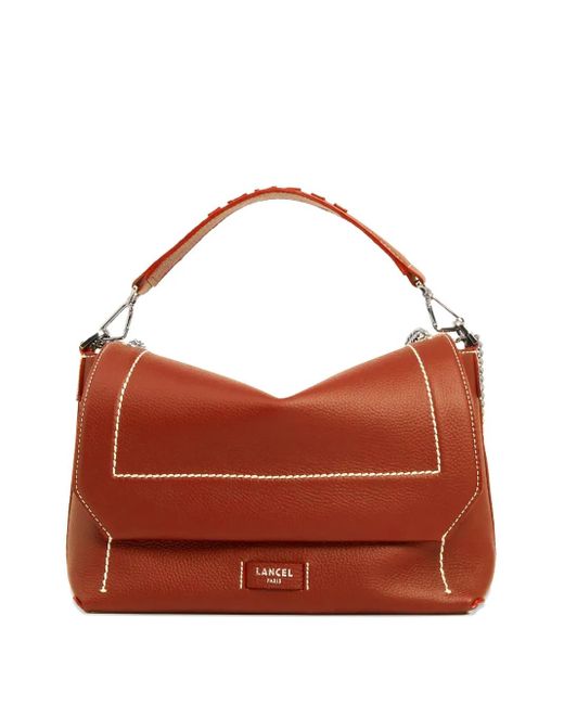 Lancel Ninon フラップ チェーンバッグ Brown