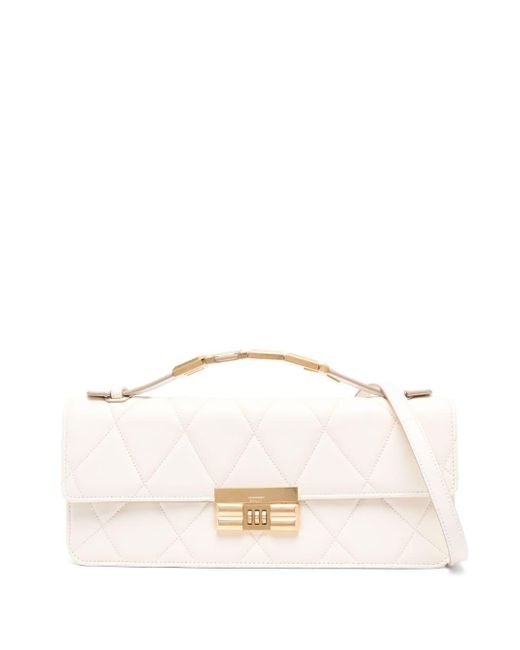 Bally Logolettering Quilted Leather Crossbody Bag in Natural Lyst