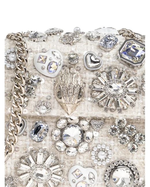 Kurt Geiger White Medium Kensington Tutti Fruitti Shoulder Bag