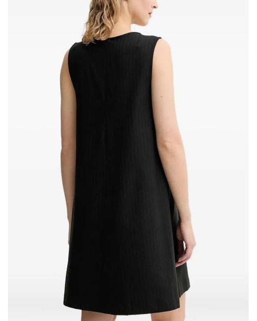 Marc O' Polo Black Pinstripe Sleeveless Mini Dress