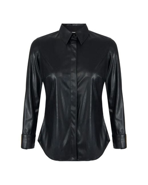 Elisabetta Franchi Black Tone Plaque Shirt
