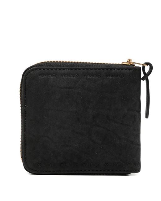 Visvim Black Portefeuille Zippé À Logo Embossé for men